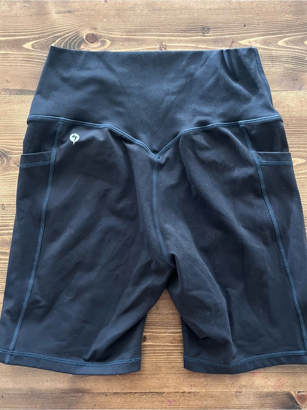 POPFLEX Black Bike Shorts and Yoga Pants Set of 3 - Picture 5 of 11